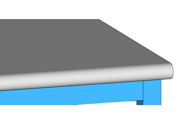 base-series-workbenches 30 worktop for the manufacturing industry (Postform Electrostatic Laminated Wood (PELW))