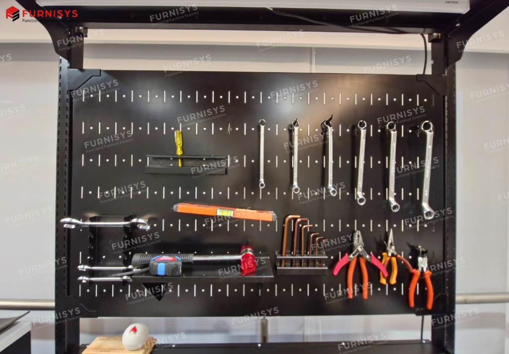 furnisys provides portigo workstations pegboards