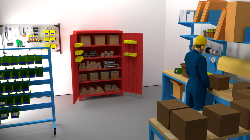 Industry tall cabinet