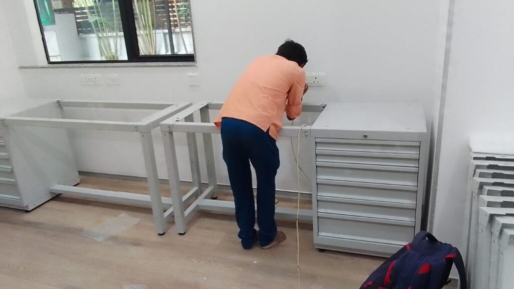 on site Installation by fabtech India and Furnisys