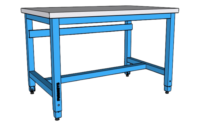 base-series-workbenches 14 Fixed Heavy Gauge Footrest