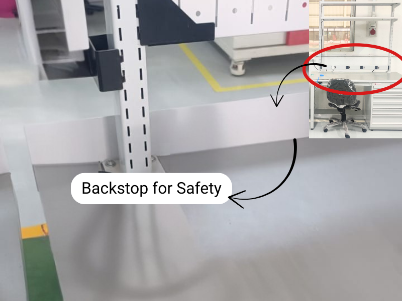 Backstop for Safety in ESD-Safe Workstations