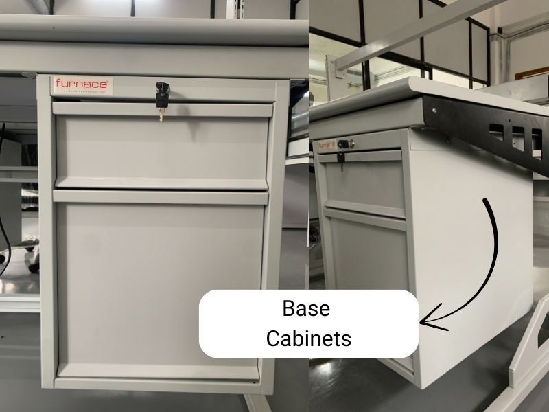 Base Cabinets under esd workstation