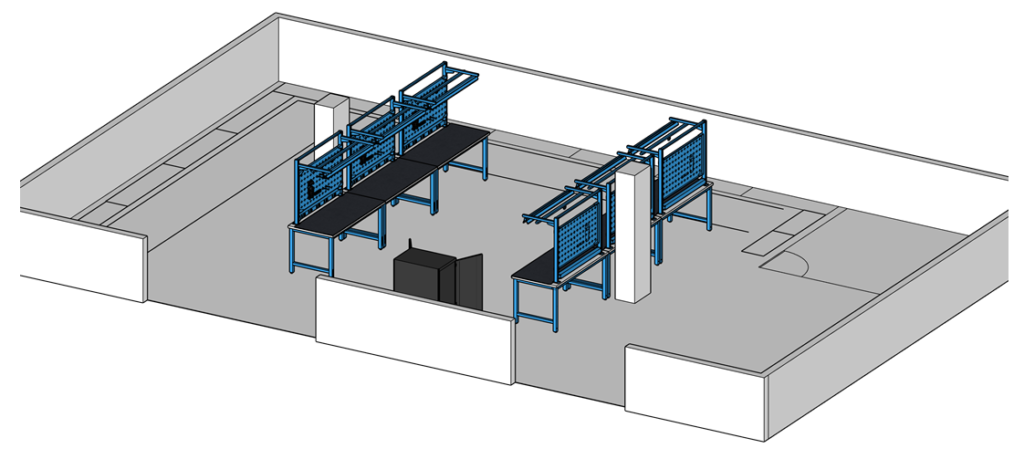 Pump Assembly Area by furnisys.co.in