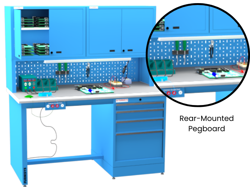 Rear-Mounted Pegboard