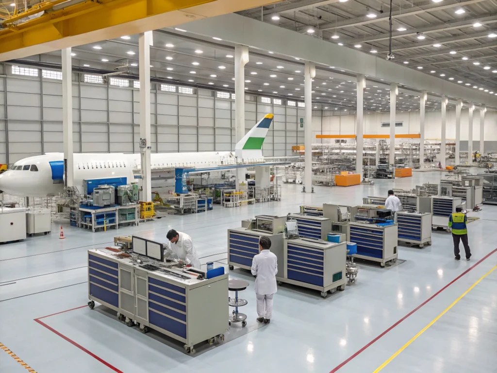 Industrial Manufacturing workstations and workbenches aircraft manufacturing India