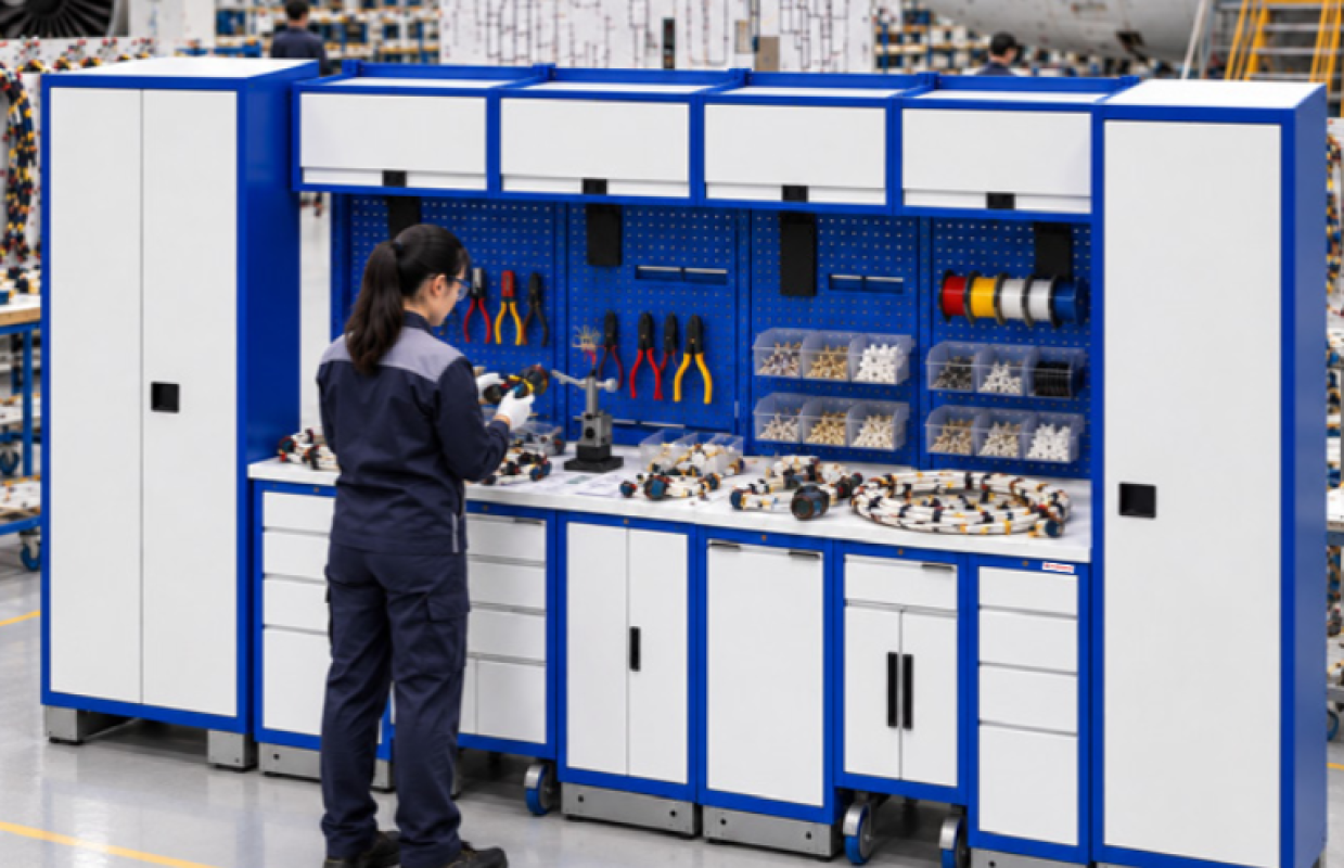 Crimping & Harness Build Area workstation