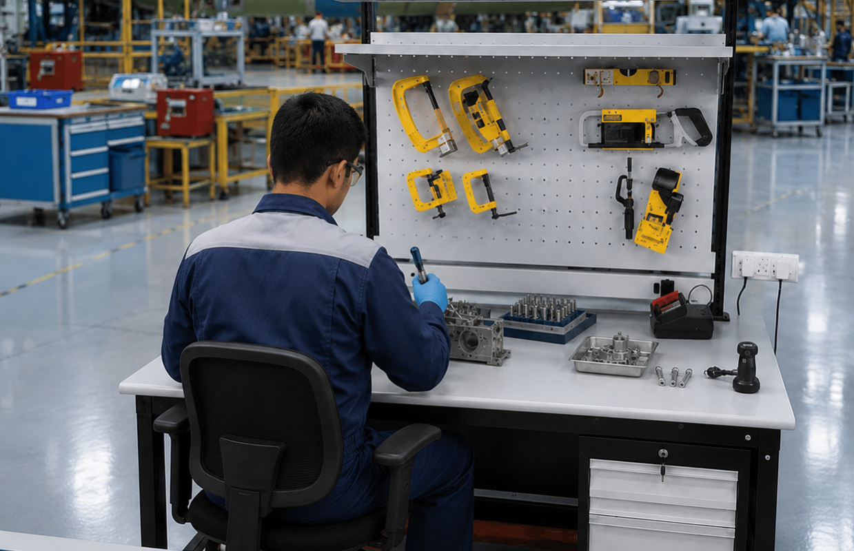 Precision Mechanical Assembly in Aerospace - workstation