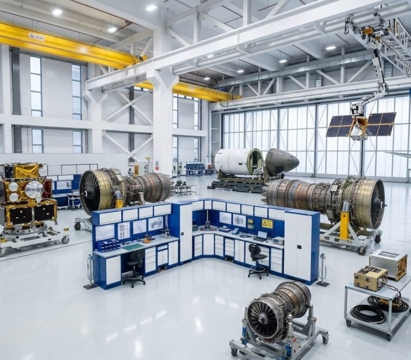 Workstation and workbenches for aerospace and aviation industry